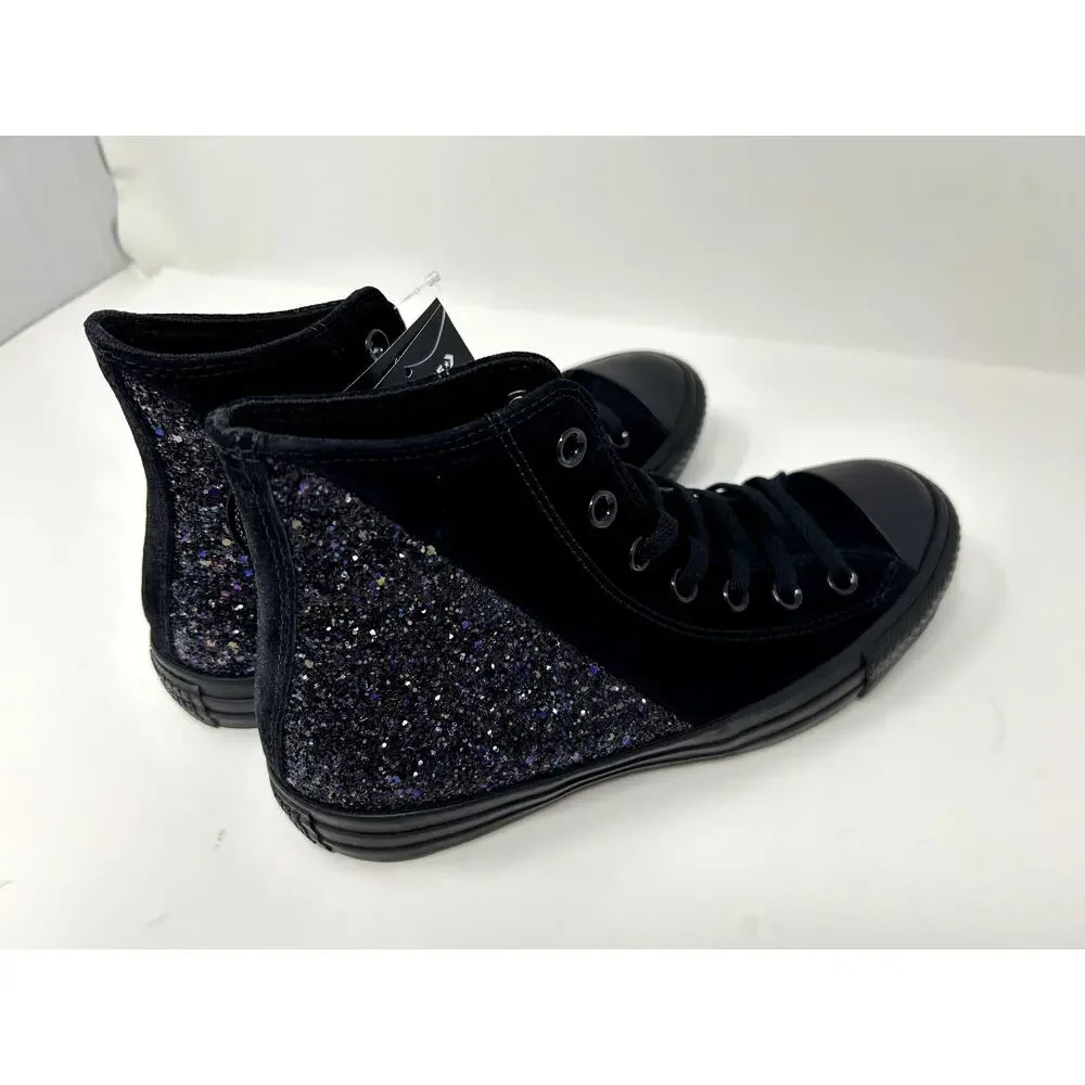 Converse Womens CTAS Chuck Taylor Quarter Split Panel HI Black/Multi Size 8